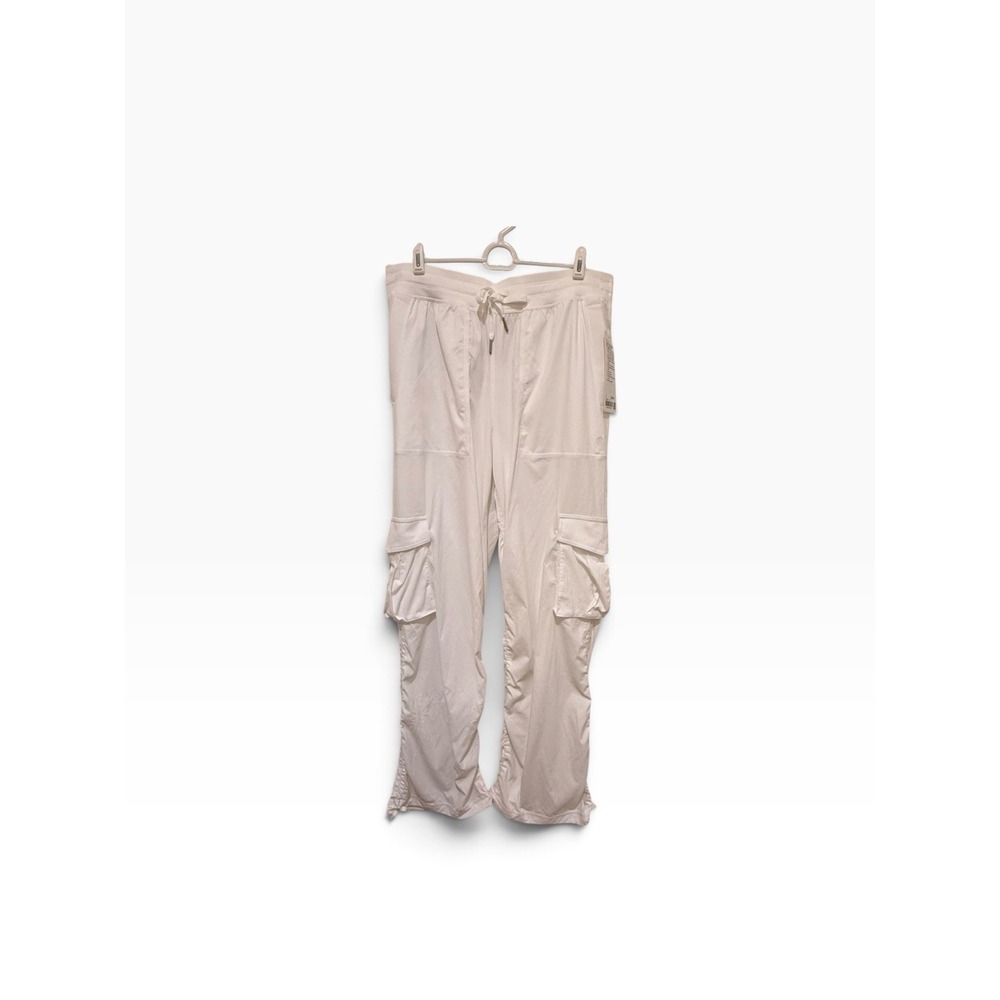 NWT Lululemon Dance Studio Relaxed Fit MR Cargo Pants White Women's Size L